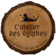L'atelier des Sylphes, pyrogravures enchant&eacute;es sur bois